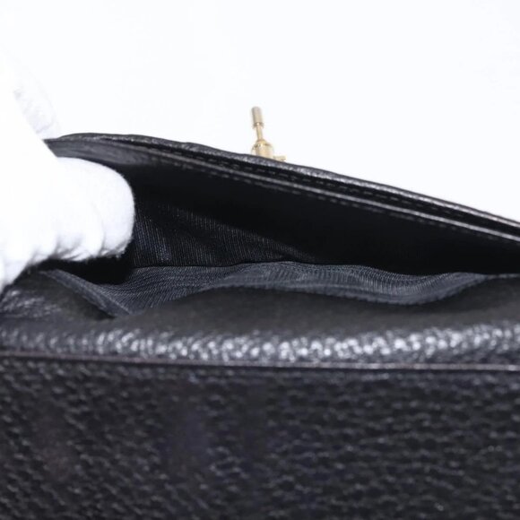 GUCCI New Jackie Long Wallet Leather Black Gold - Picture 15 of 16